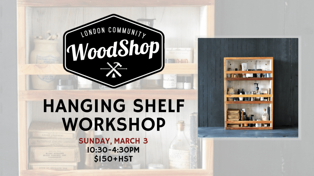 Hanging Shelf Workshop Image Hanging Shelf Workshop Image