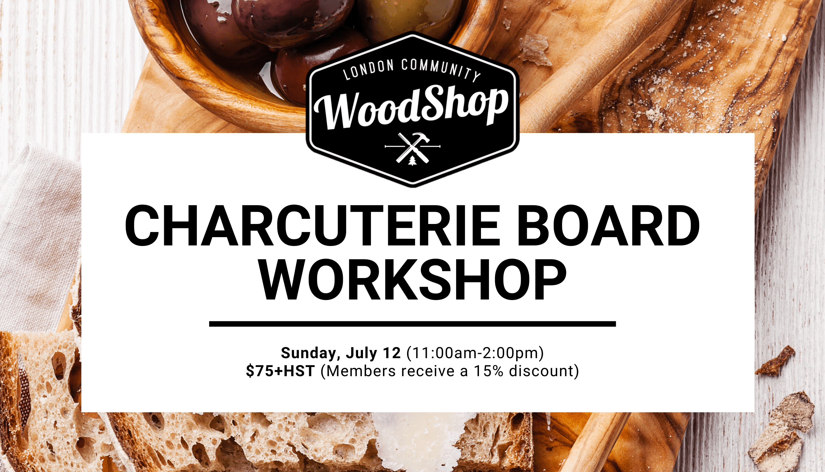 Live Edge Charcuterie Board - July 12 Live Edge Charcuterie Board - July 12