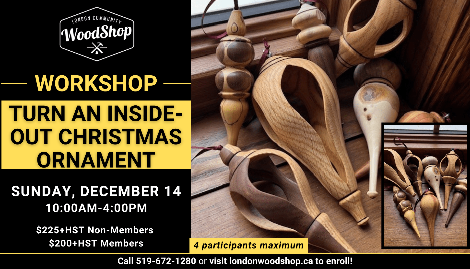 christmas ornaments with inside out design workshop Turn an Inside-Out Christmas Ornament December 14 10:00AM-4:00PM $225 non-members $200 members